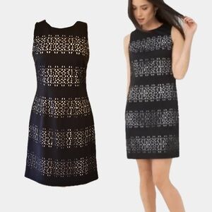 New White House Black Market Women’s Sleeveless Textured Cutout Dress